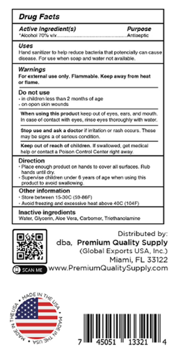 Hand Sanitizer Gel 1/2 Gallon 64 OZ - 70% Alcohol w/ Aloe Vera, Mild Lemon Scent - Fresh Stock Dated February 2026