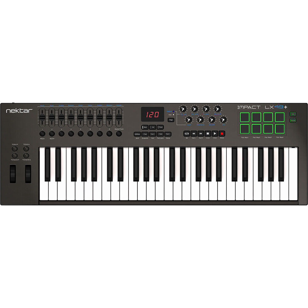Nektar Technology Impact LX49+ 49-Key USB MIDI Controller Keyboard - Fresh Stock Dated February 2026