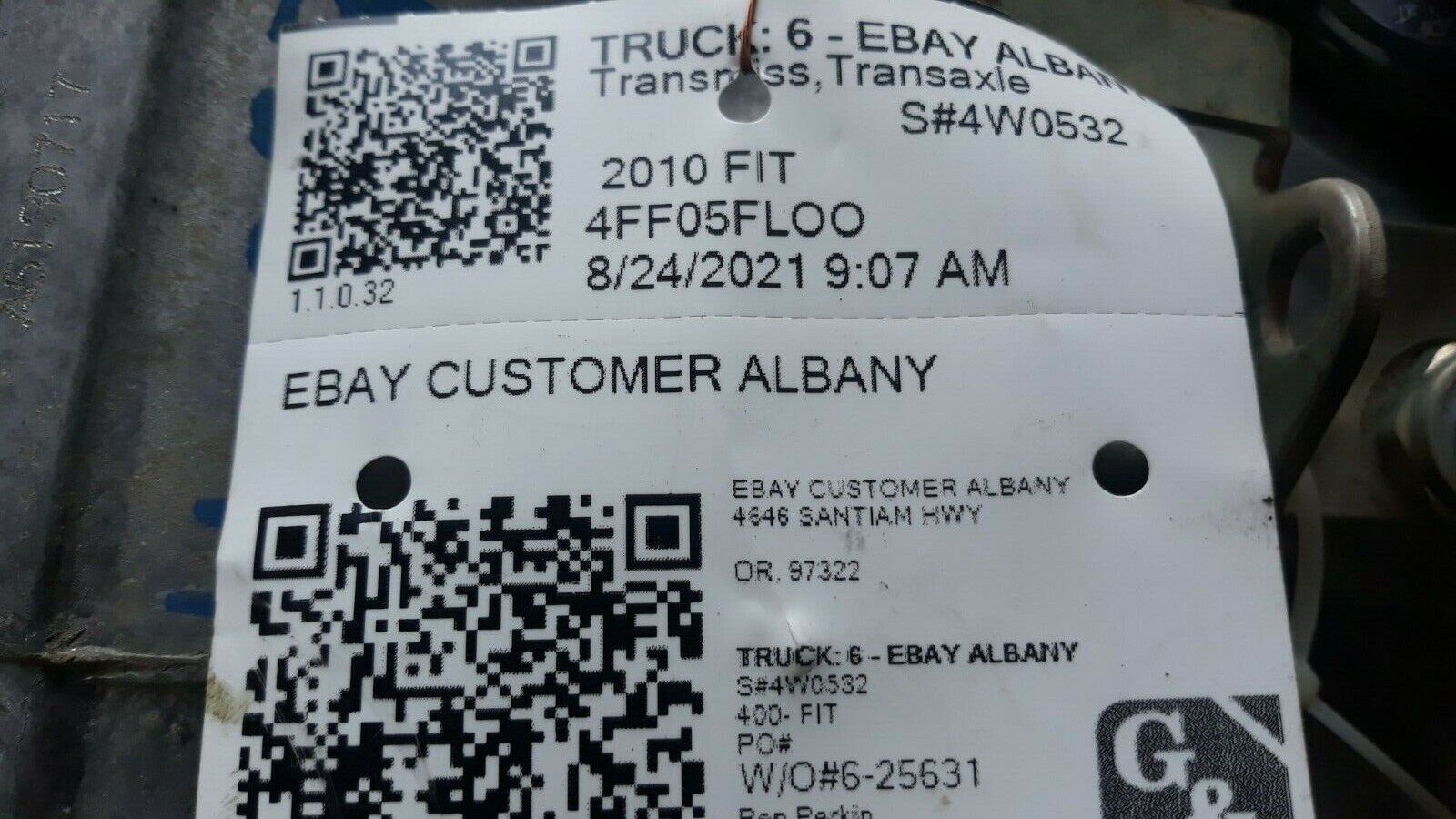 2010-2014 HONDA FIT 5 Speed Manual Transmission 103K Miles - Fresh Stock Dated February 2026