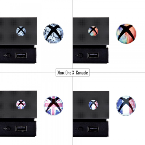 eXtremeRate 60 pcs Custom Home Button Power Switch Stickers Skin Cover for Xbox - Fresh Stock Dated December 2025