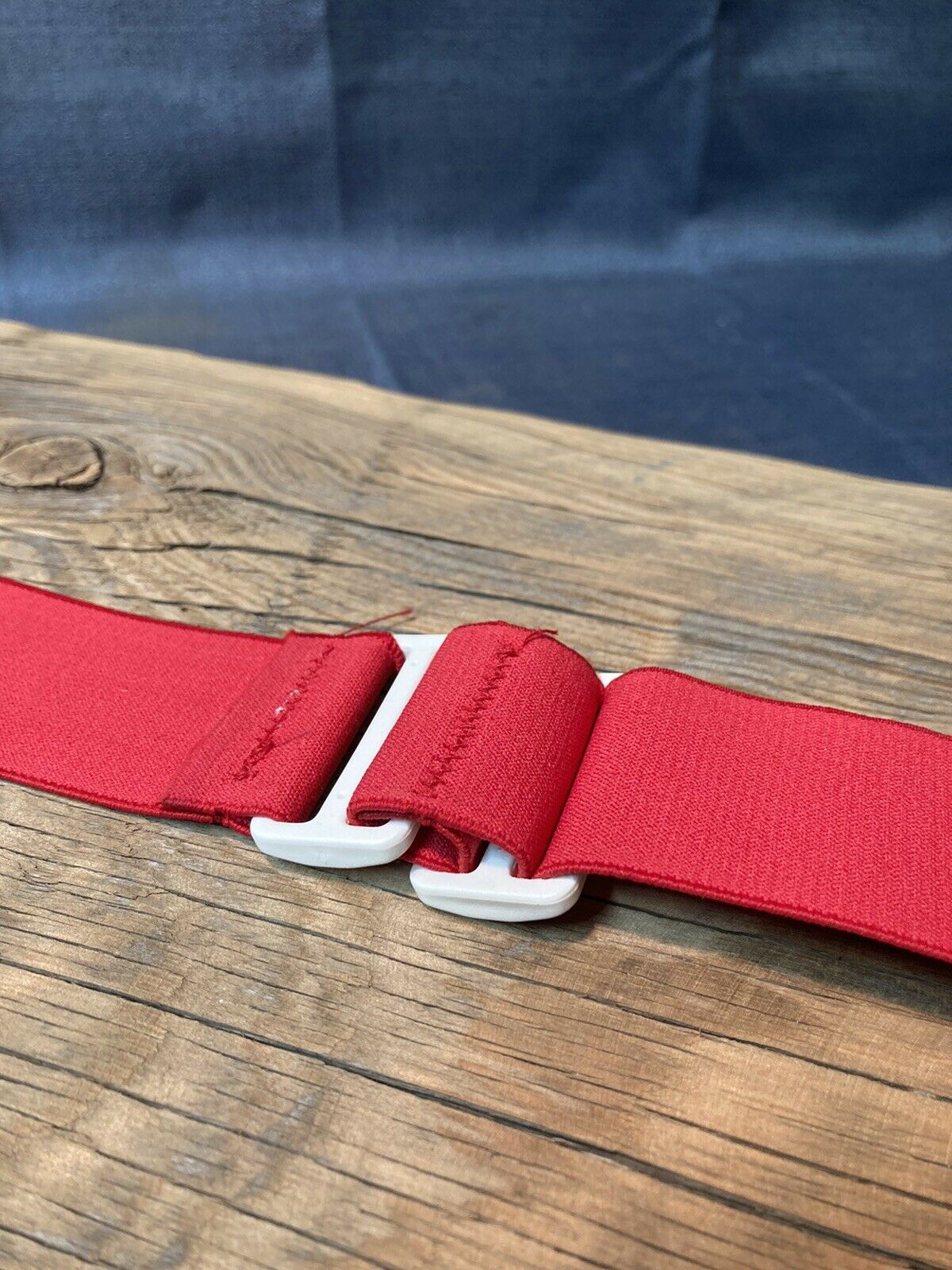 Old School BMX A'ME goggle strap race BELL NOS genuine Vintage Red And White - Fresh Stock Dated December 2025