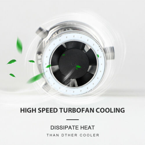 H4 HB2 9003 2600LM Motorcycle LED Headlight Kit Hi/Lo Bulb With Blue Halo Rings - Fresh Stock Dated February 2026