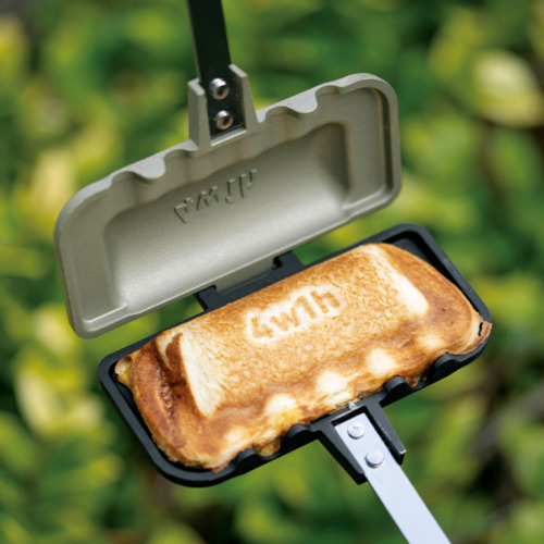 4w1h Hot Sand Solo Compact Grilled Sandwich Maker Outdoor Camping TSUBAME SANJO - Fresh Stock Dated February 2026