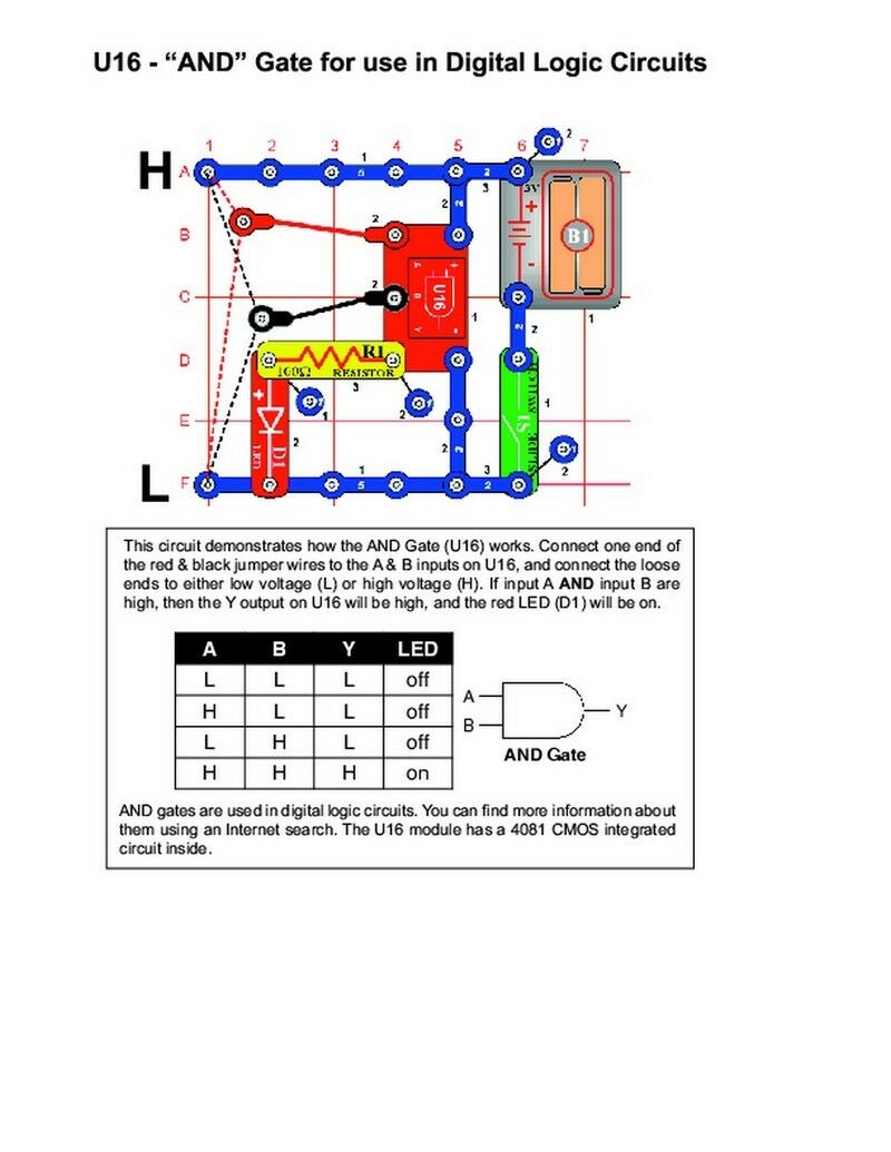 SNAP CIRCUITS 6SCU16 CMOS AND Gate 4081 - Fresh Stock Dated February 2026