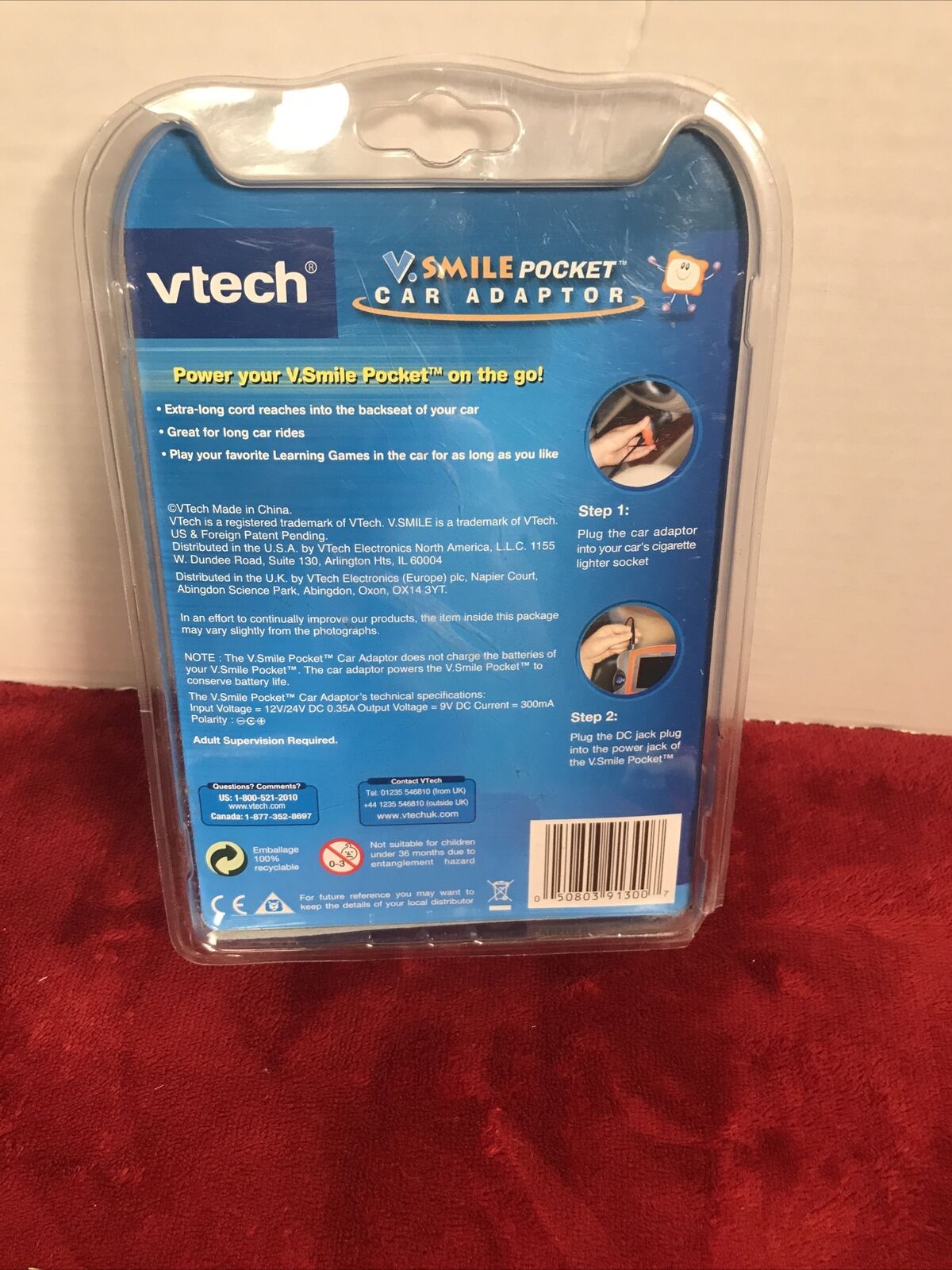 Vtech Vsmile Car Pocket Adaptor For Use With VSmile Pocket Learning System New - Fresh Stock Dated February 2026