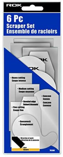 6 piece Cabinet Scraper Set for Woodworking - Fresh Stock Dated February 2026