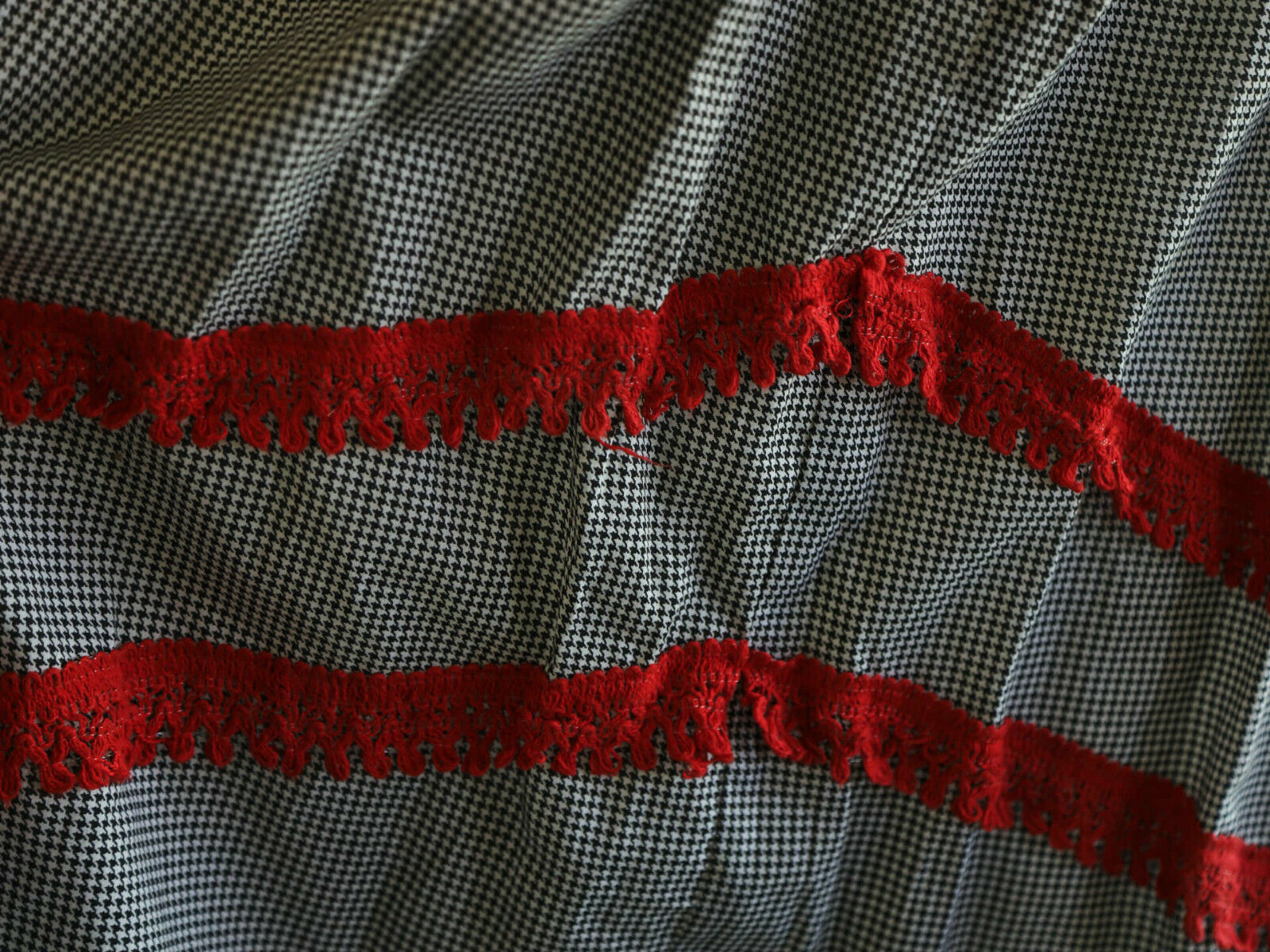 Vintage Houndstooth Prairie Skirt / Medium - Fresh Stock Dated February 2026