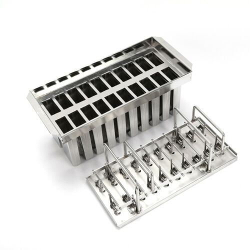 20 Cell Ice Cream Sticks Popsicle Frozen Freezing Ice Lolly Mould Tray Mold - Fresh Stock Dated February 2026