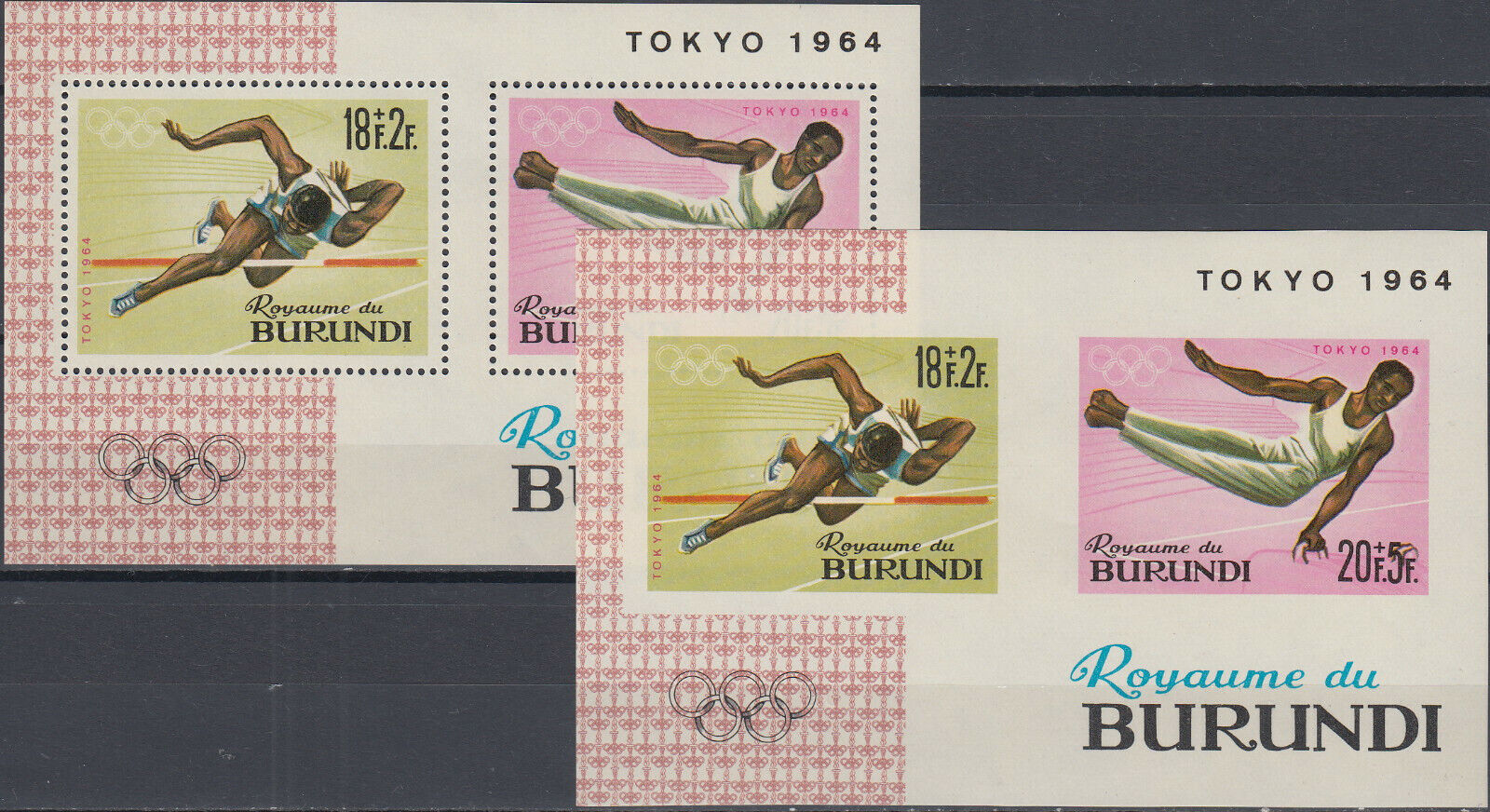 Burundi Set (Perf/IMP) & S/S (Perf/IMP) Olympic Games Tokyo 1964 MNH-120,50 Euro - Fresh Stock Dated January 2026