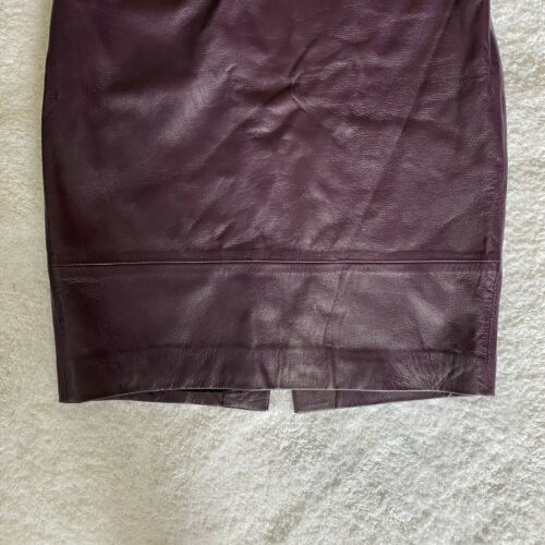 Zion Vintage Leather Purple Pencil Skirt - Fresh Stock Dated February 2026