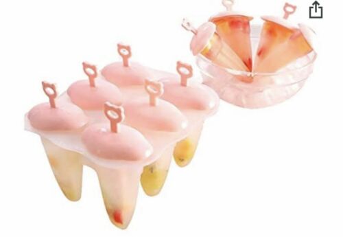 New Set Of 3 Silicone Popsicle Molds With 6 Cavity BPA Free - Fresh Stock Dated December 2025