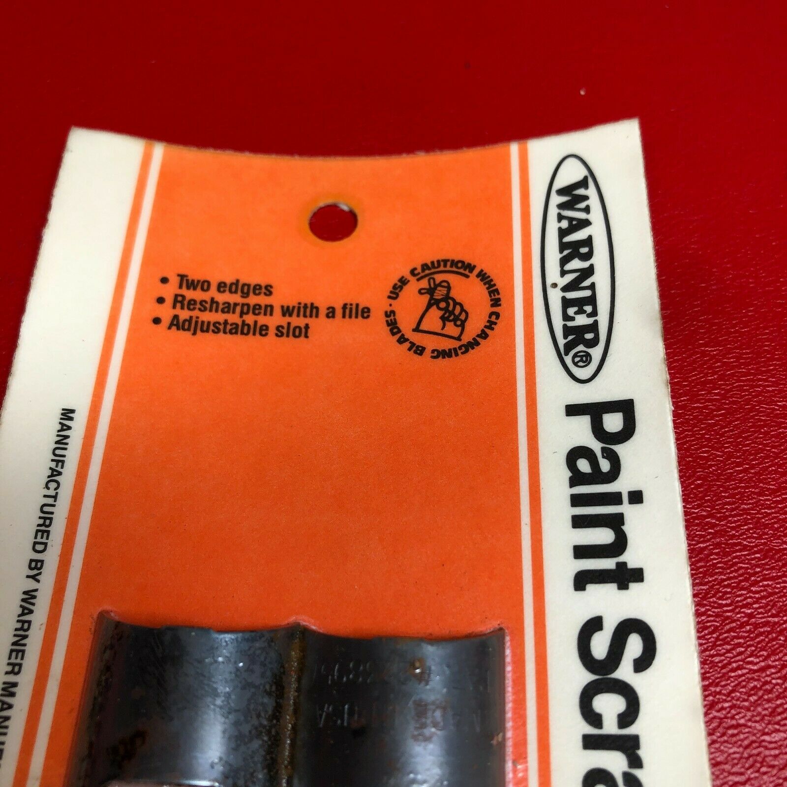 Warner Paint Scraper Blades Lot of 2 new old stock vintage replacement - Fresh Stock Dated February 2026