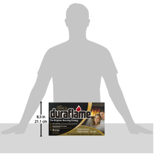 Fireplace Log 3-Hour Brighter Burning Firelog Fast Lighting Recycled Wood Made - Fresh Stock Dated December 2025