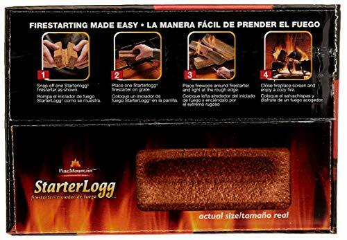 24Pc Starter Log Firestarter Fireplace Firelighter Fire Logs Wood Stove Campfire - Fresh Stock Dated December 2025