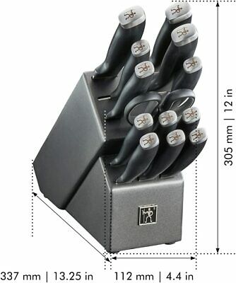 HENCKELS H13581-000 Silvercap Knife Block Set 14 Piece Black - Fresh Stock Dated December 2025