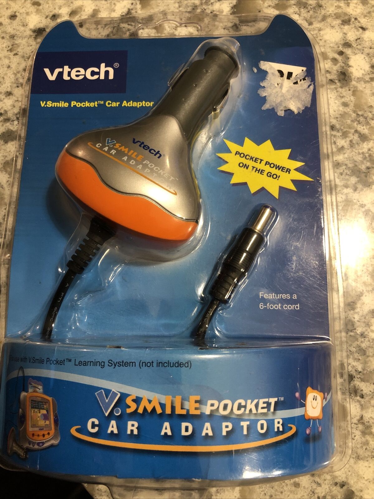 VTech V.Smile Pocket Car Power Adapter 6 Foot Cord Cable Adaptor - Fresh Stock Dated February 2026