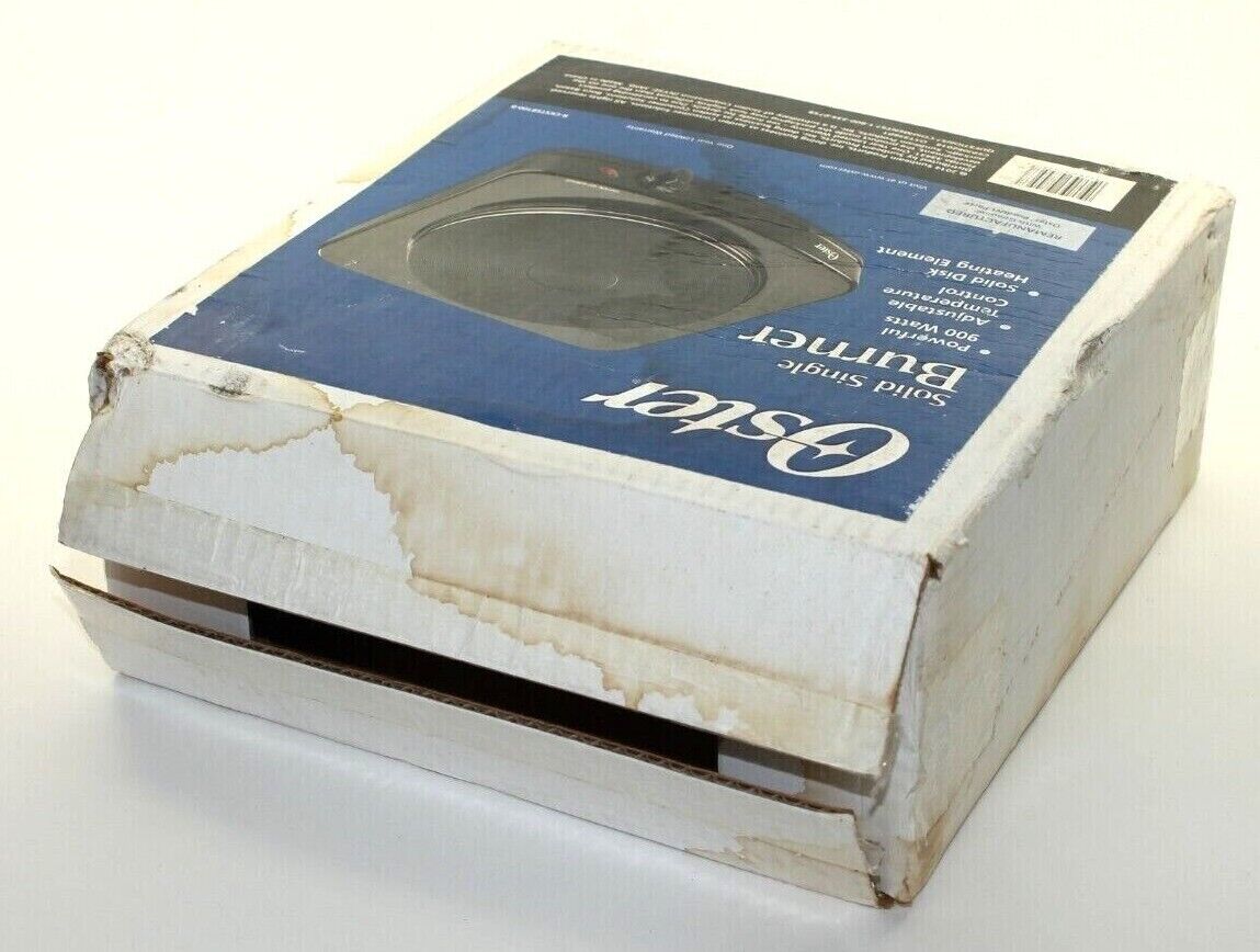 Oster Solid Single Burner Electric Hot Plate CKSTSB100-B Dorm Apartment Cooking - Fresh Stock Dated February 2026