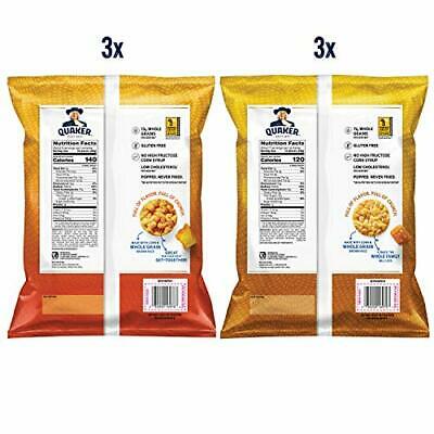 Quaker Rice Crisps Cheddar & Caramel Variety Pack 6.06 & 7.04 Oz Bags 6 Count - Fresh Stock Dated December 2025