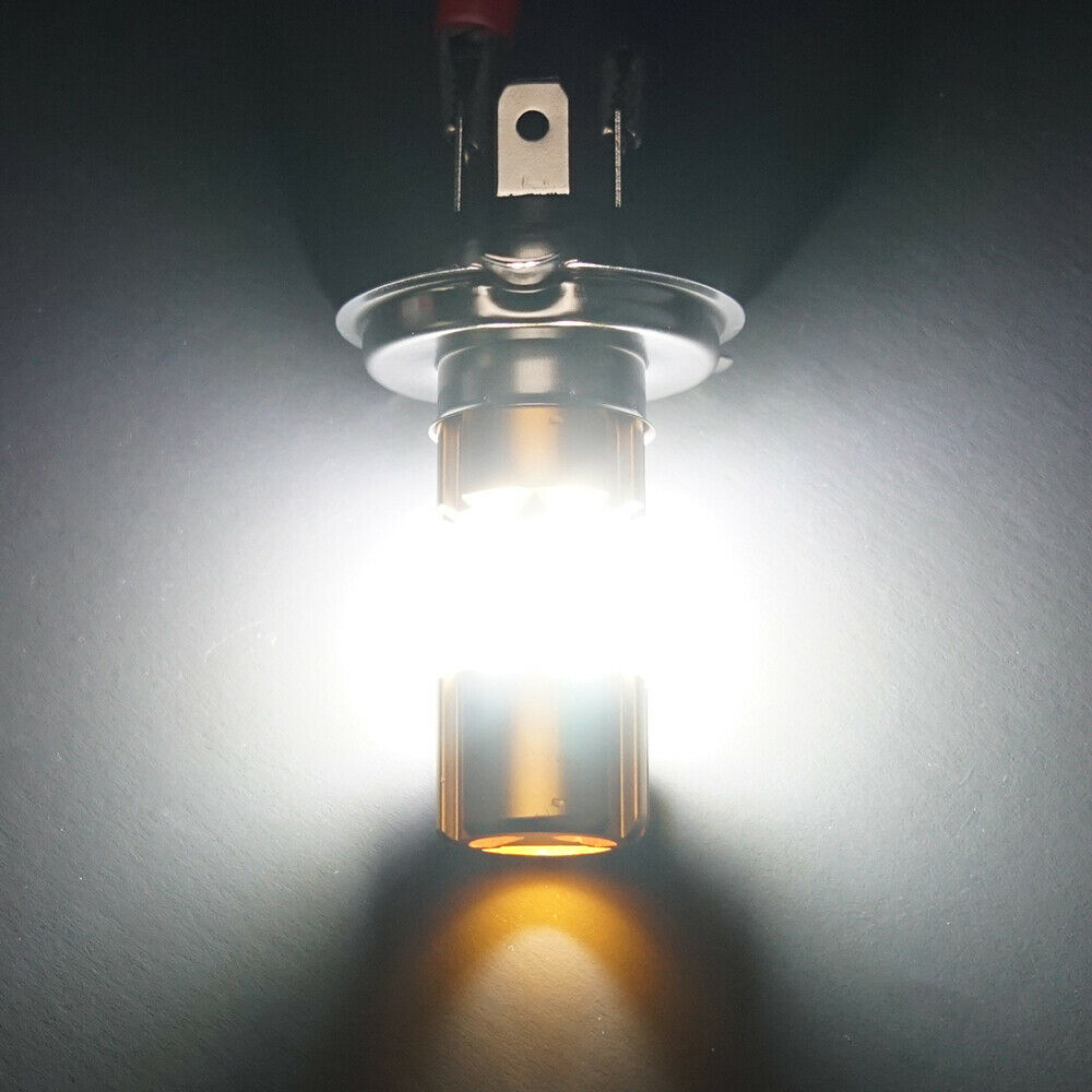 1x 9003 LED Bulb For Kawasaki KLR650 1987-2007 3-side COB Motorcycle Headlight - Fresh Stock Dated February 2026