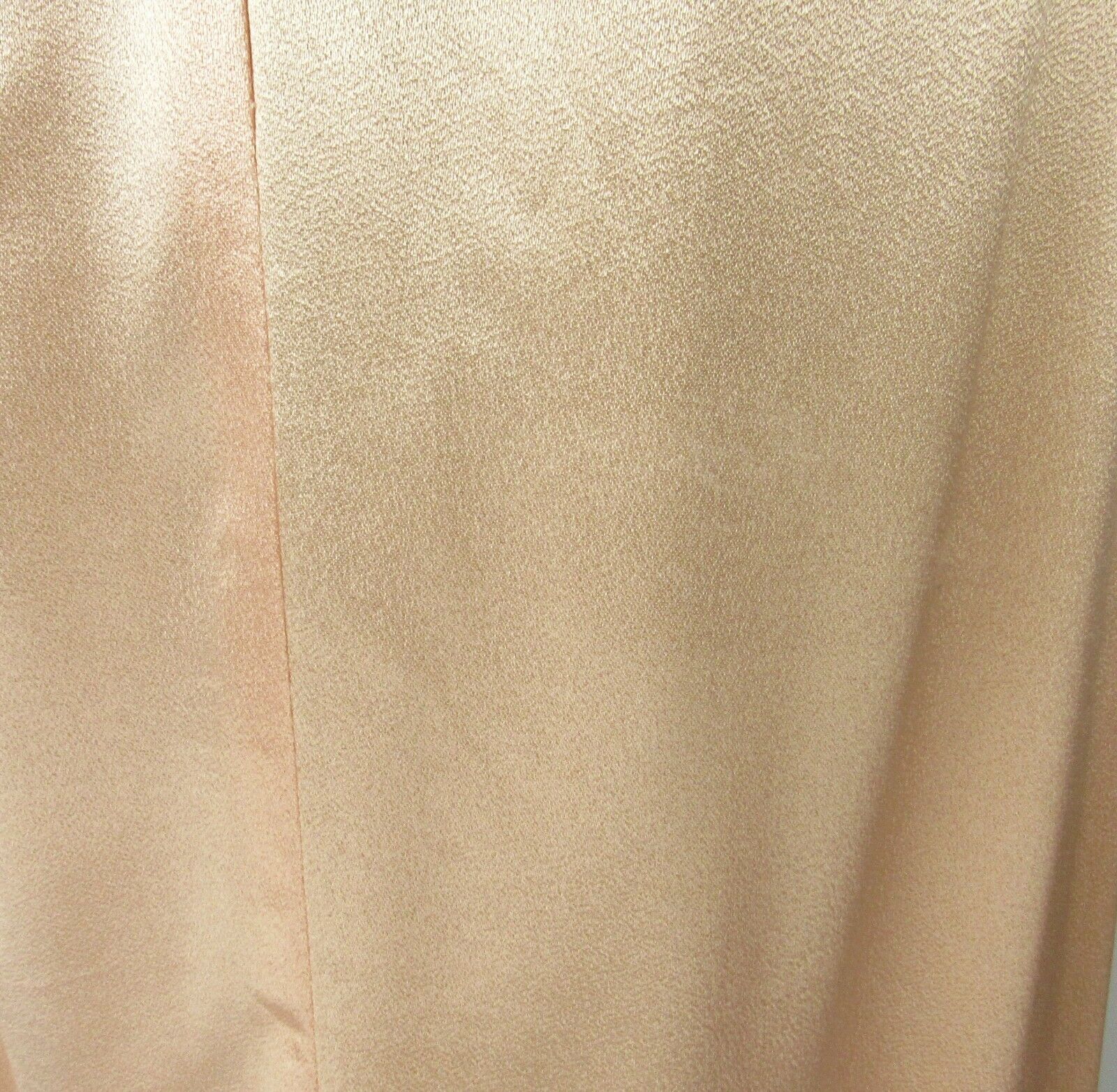 Vintage 70s Shiny Peach Crepe Swing Skirt 28