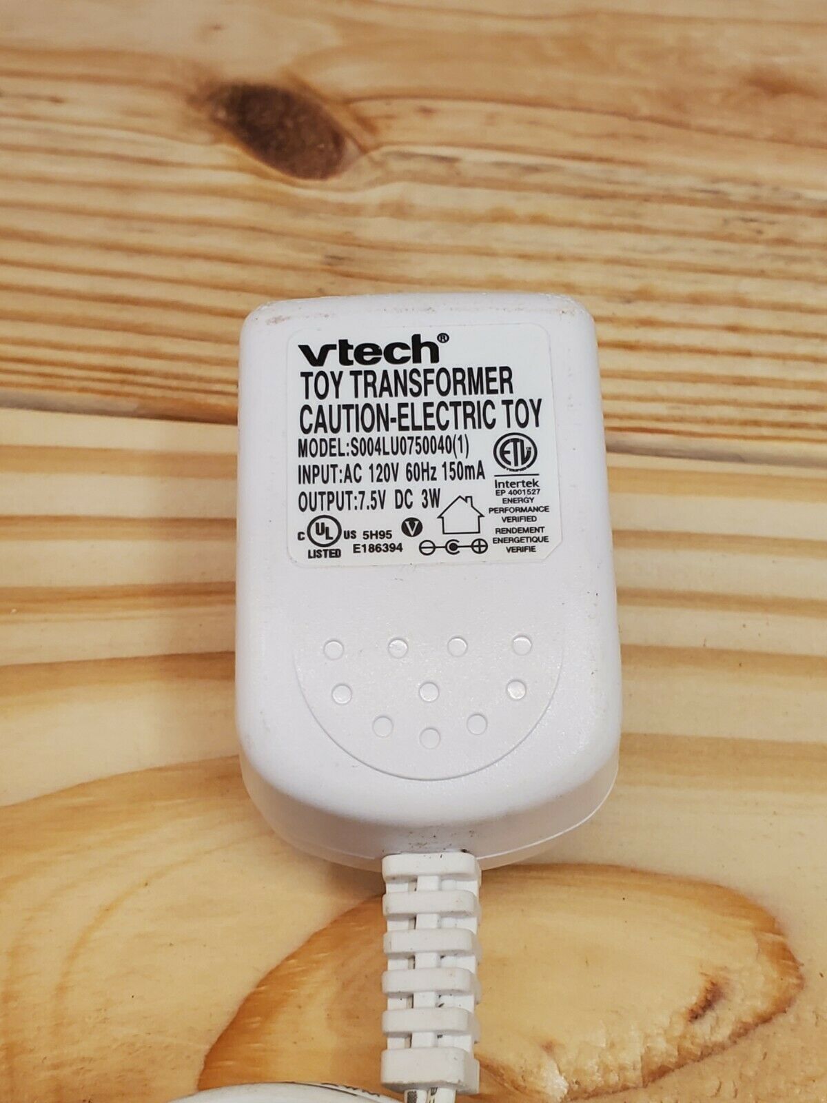 Genuine Vtech Toy Transformer Model S004LU0750040(1) Power Supply Adapter - Fresh Stock Dated February 2026