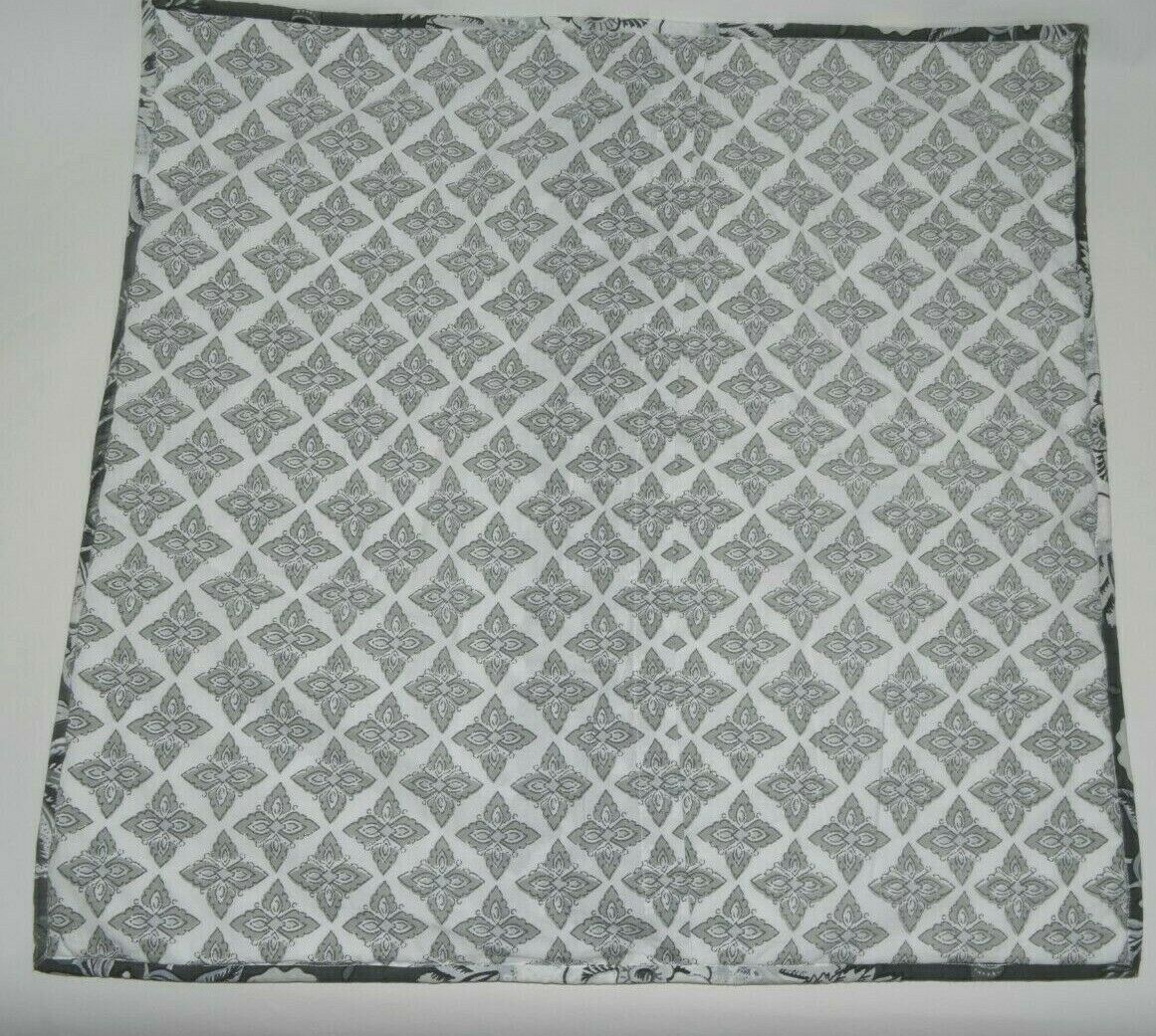 Pottery Barn Brinley Patchwork Euro Sham Charcoal Gray White Palampore NWOT - Fresh Stock Dated December 2025