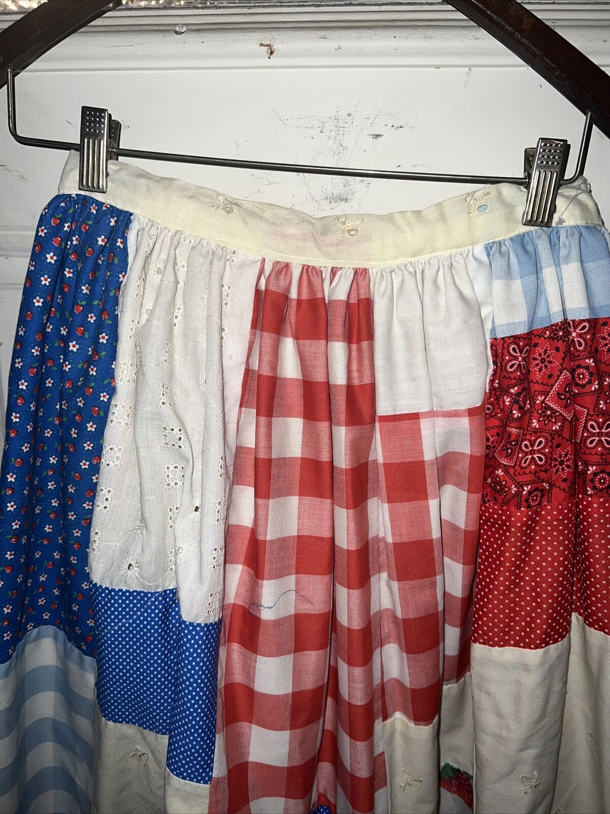 Vintage 70s Prairie Boho Patchwork Hippie Long Skirt - Fresh Stock Dated March 2026