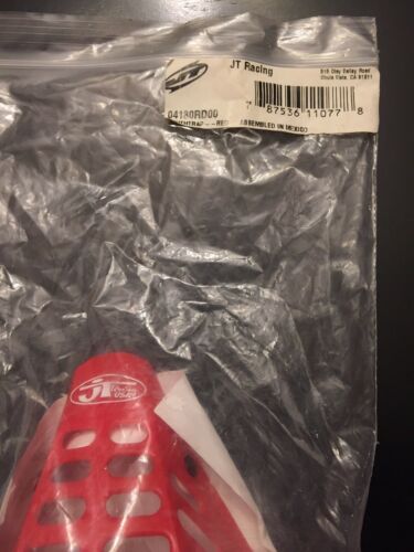 NOS Vintage JT Racing USA Mouth Trap Guard Red Motocross 70s 80s MX BMX - Fresh Stock Dated February 2026