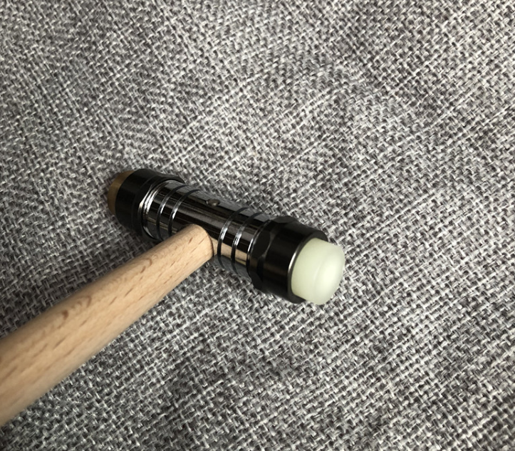 GF8040 Watch Repair Hammer with Wooden Hand 2 in 1 Brass Plastic Head - Fresh Stock Dated February 2026