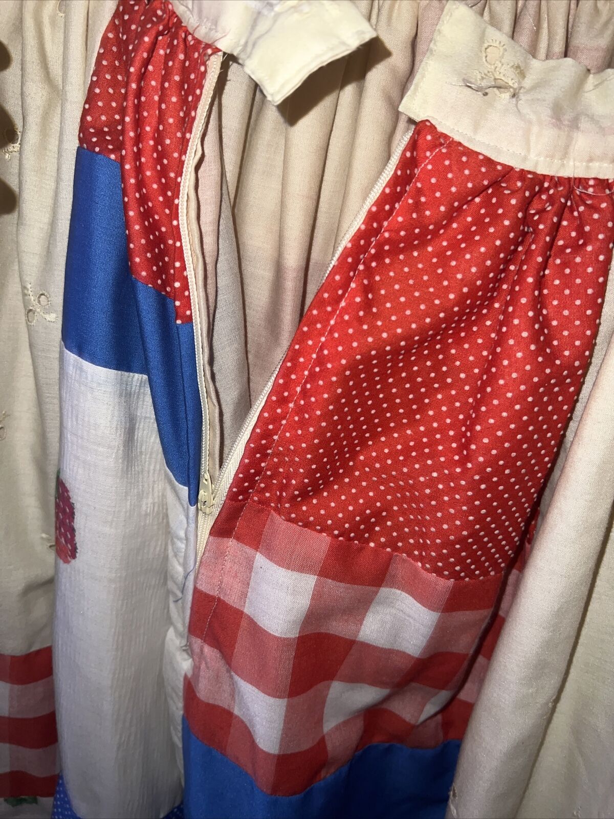 Vintage 70s Prairie Boho Patchwork Hippie Long Skirt - Fresh Stock Dated March 2026