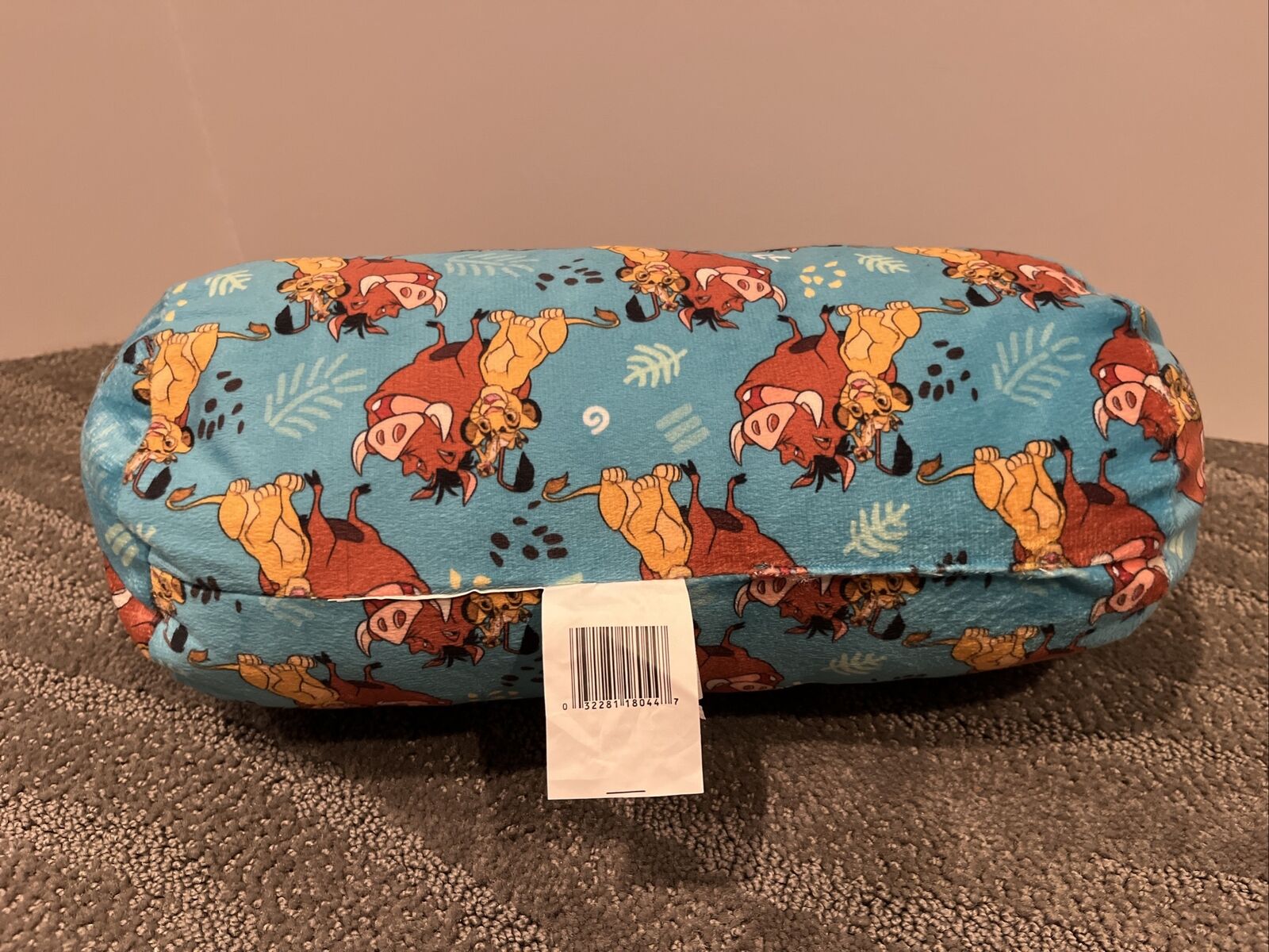 New Vintage Disney The Lion King Squishy Bolster Pillow 12