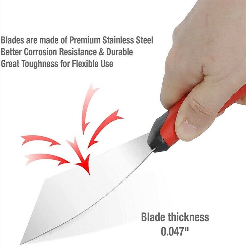 Goldblatt 4PC Joint Knife Set 9-in-1 Painter Scraper 4'' 5'' 6'' Putty Knife Set - Fresh Stock Dated February 2026