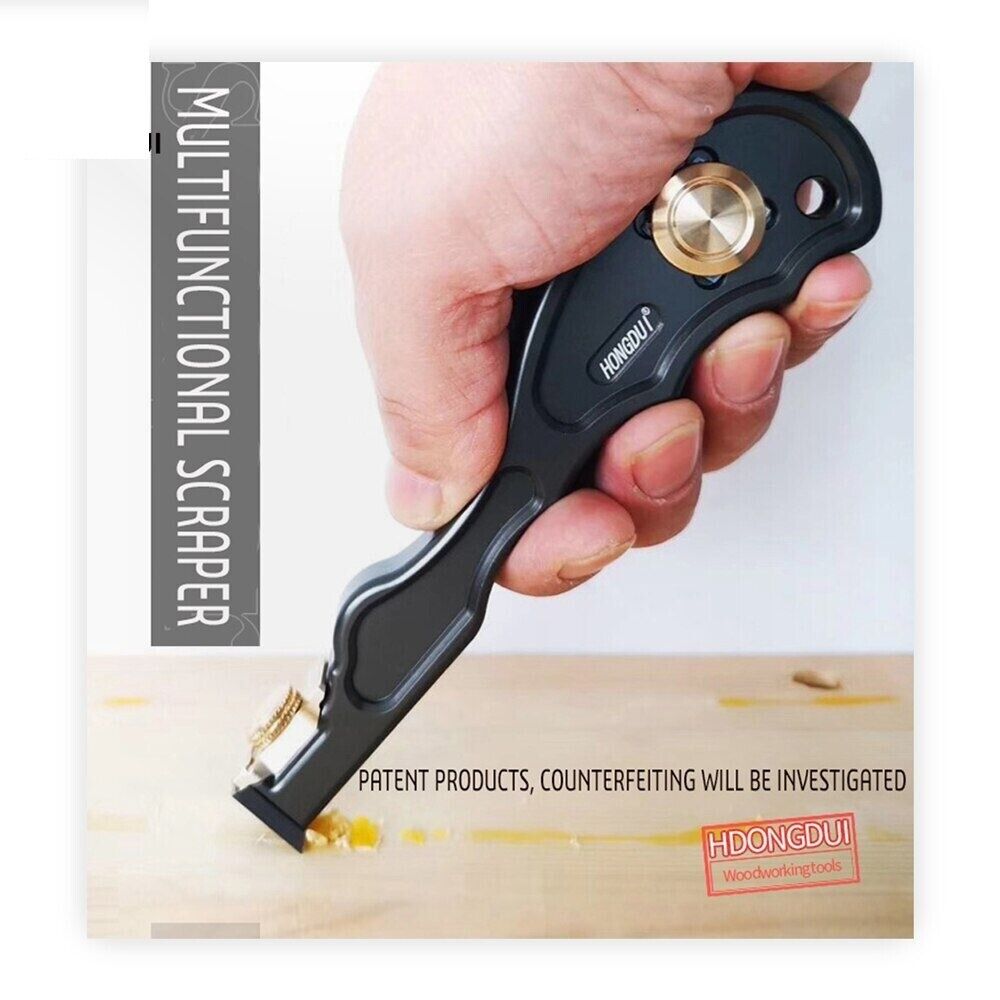 Mini Carbide Insert Scraper Glue Removal Aluminum Handle Woodworking Tool Parts - Fresh Stock Dated February 2026