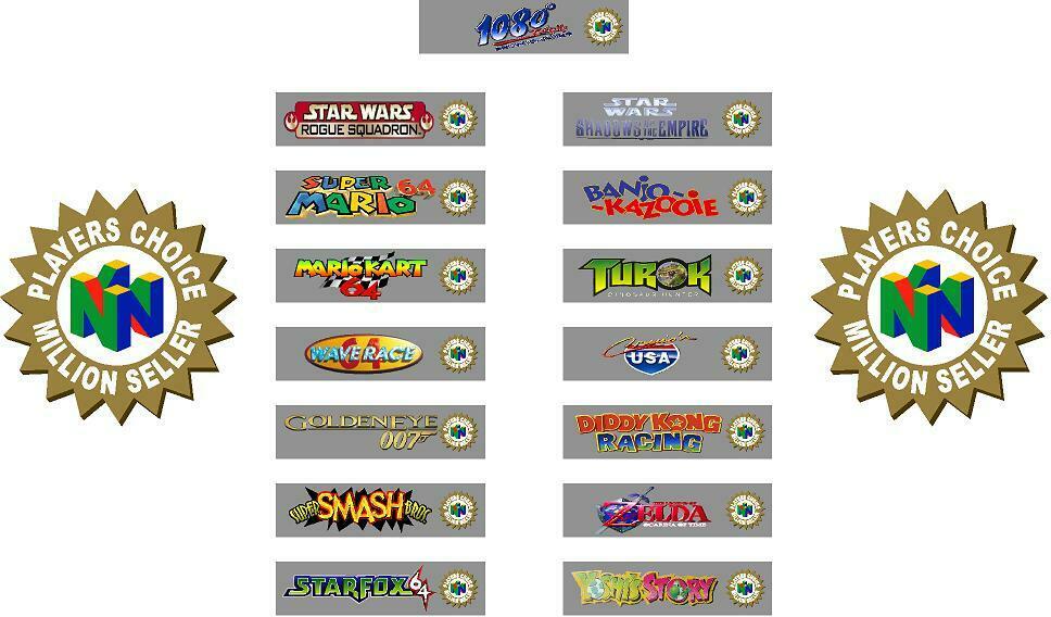 NOW PRE-CUT! Custom Top/Spine Labels For N64 Game Cartridges. Pick Up To 40. - Fresh Stock Dated February 2026