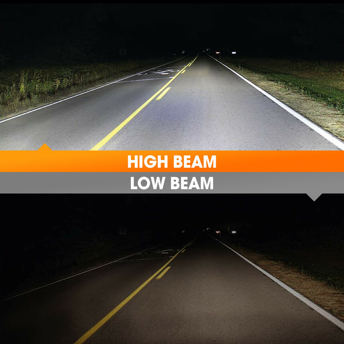 Motorcycle H4 9003 HB2 LED Headlight Bulb 16000LM 6500K Hi/Lo Beam Light - Fresh Stock Dated February 2026