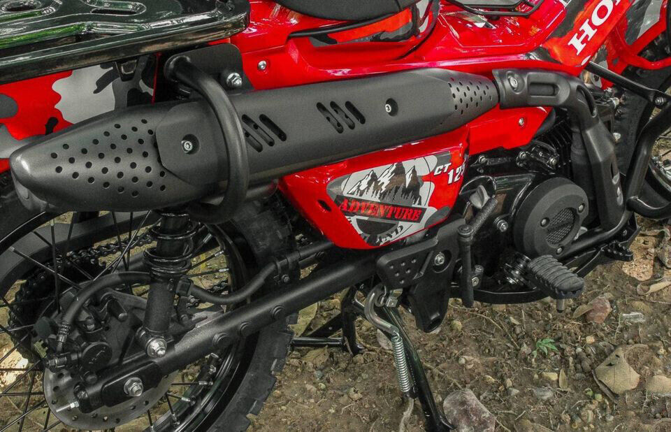 Motion J Exhaust Heat Shield Guard 2020 2022 Honda CT125 Trail 125 Hunter Cub - Fresh Stock Dated February 2026