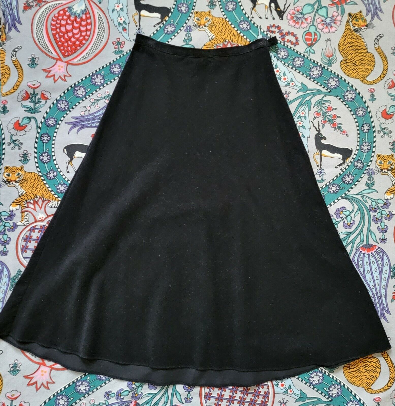 Betsey Jonhson vintage 90s 00s black corduroy maxi circle skirt A line XS S 25.5 - Fresh Stock Dated March 2026