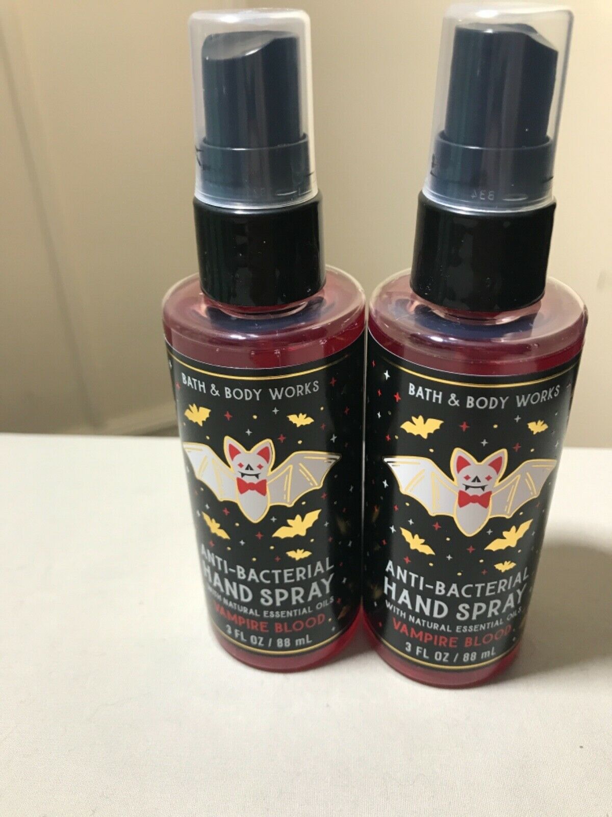 X2 Bath & Body Works VAMPIRE BLOOD Anti-Bacterial Hand Spray NEW - Fresh Stock Dated February 2026