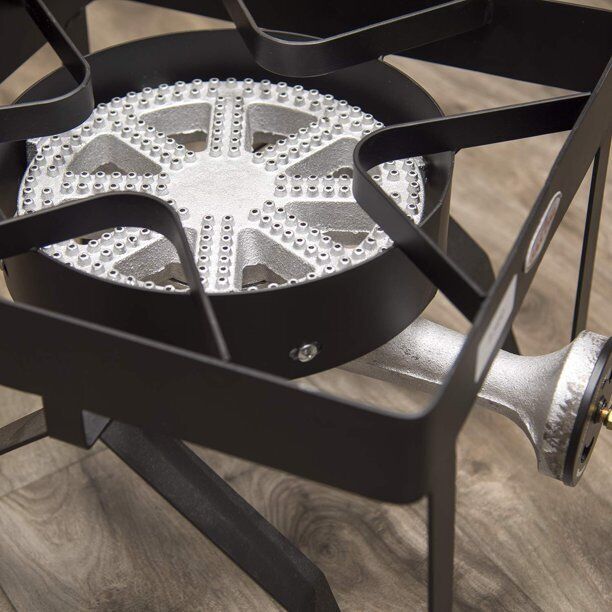 10 in Banjo Propane Burner Head with Regulator Hose High Pressure Heavy Duty - Fresh Stock Dated February 2026