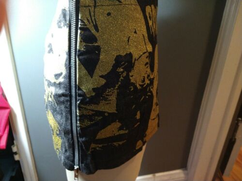 Vintage Glamhead Mini Skirt Iggy Pop Raw Power Vintage 1980s 1990s Punk Rock S - Fresh Stock Dated December 2025