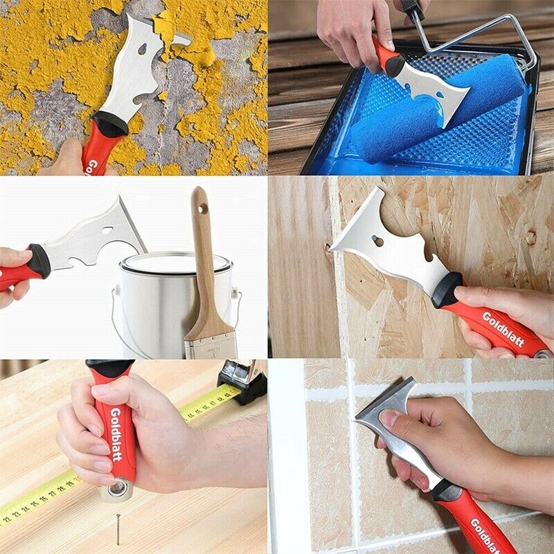 Goldblatt 4PC Joint Knife Set 9-in-1 Painter Scraper 4'' 5'' 6'' Putty Knife Set - Fresh Stock Dated February 2026