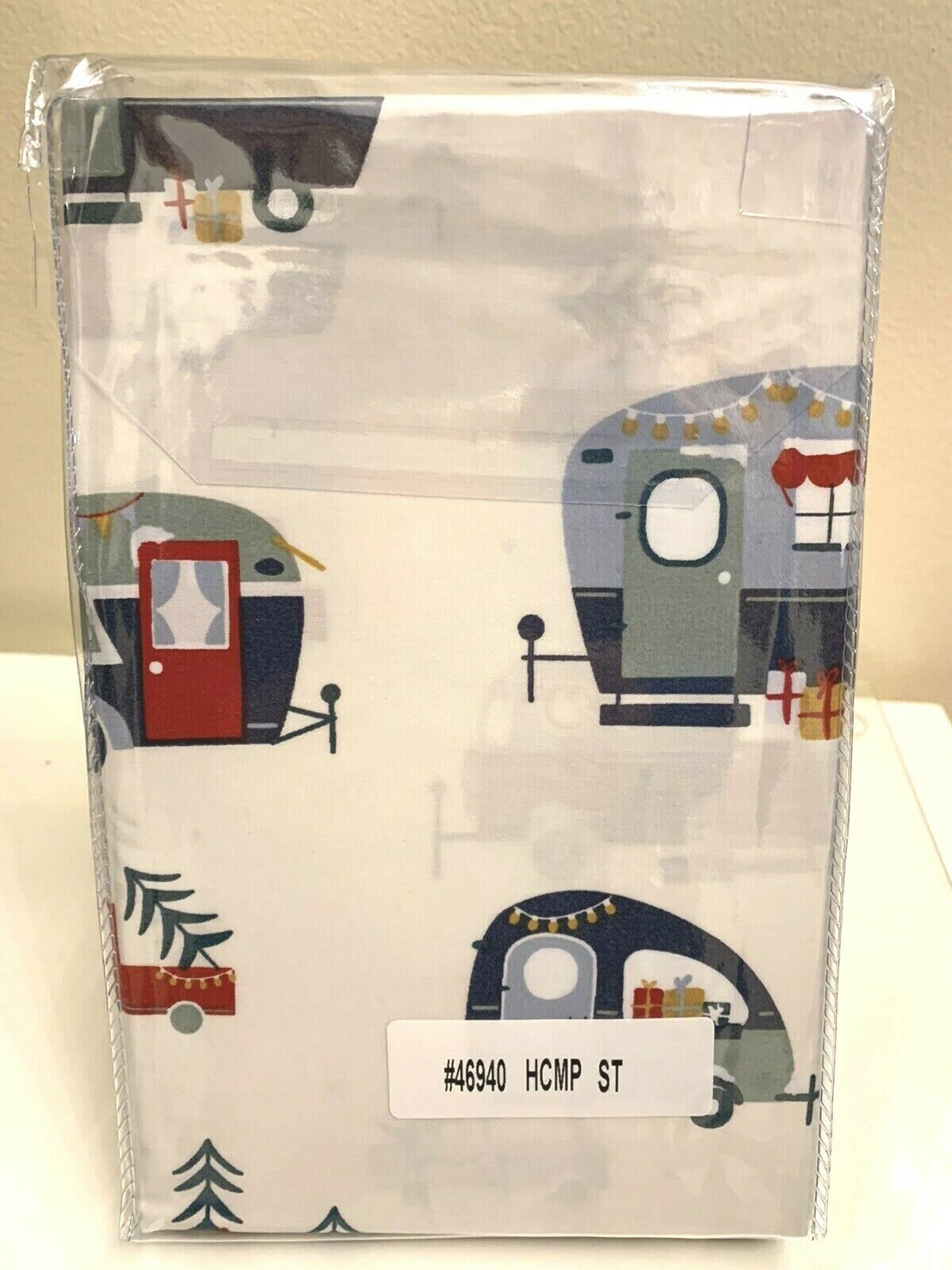 Garnet Hill Car PILLOW Sham Cover Camper Tree Holiday Winter ski Lodge tree bus - Fresh Stock Dated December 2025