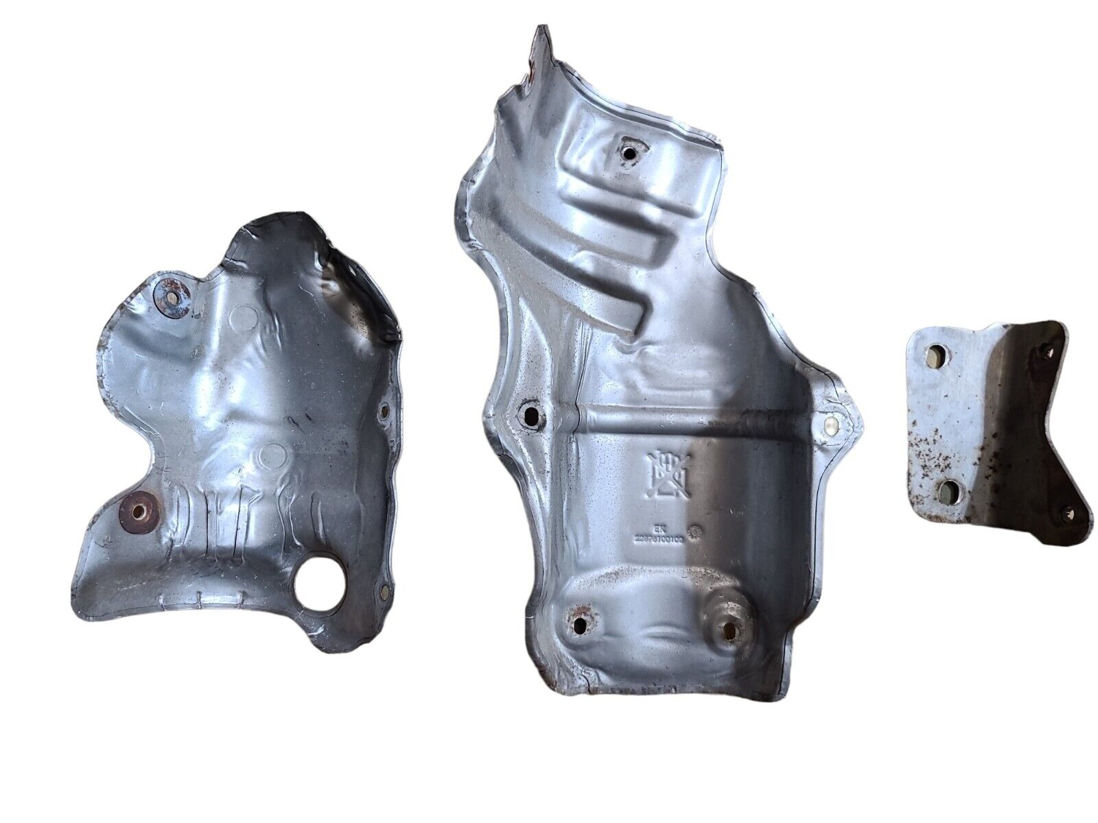 2013 Fiat 500 Abarth 1.4L Turbo OEM Upper & Lower Heat Shield - Fresh Stock Dated February 2026