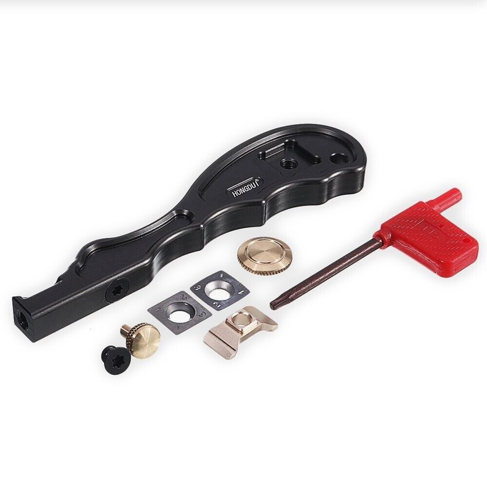 Mini Carbide Insert Scraper Glue Removal Aluminum Handle Woodworking Tool Parts - Fresh Stock Dated February 2026