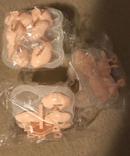 New Set Of 3 Silicone Popsicle Molds With 6 Cavity BPA Free - Fresh Stock Dated December 2025