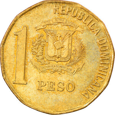 [#918079] Coin, Dominican Republic, Peso, 2000, VF, Brass, KM:80.2 - Fresh Stock Dated December 2025