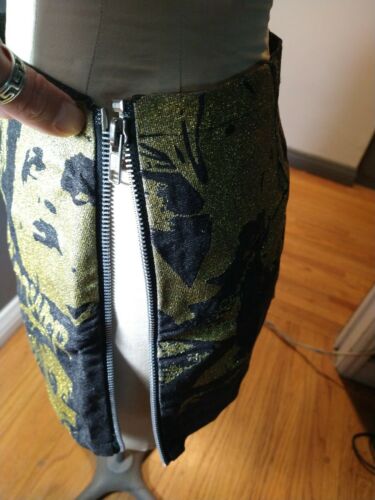 Vintage Glamhead Mini Skirt Iggy Pop Raw Power Vintage 1980s 1990s Punk Rock S - Fresh Stock Dated December 2025