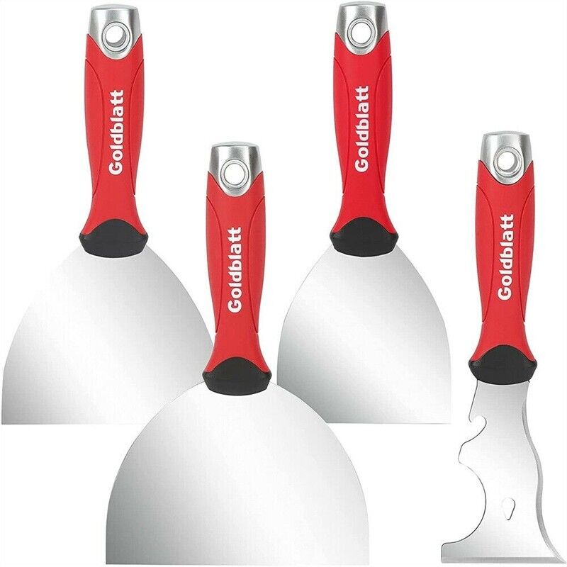 Goldblatt 4PC Joint Knife Set 9-in-1 Painter Scraper 4'' 5'' 6'' Putty Knife Set - Fresh Stock Dated February 2026