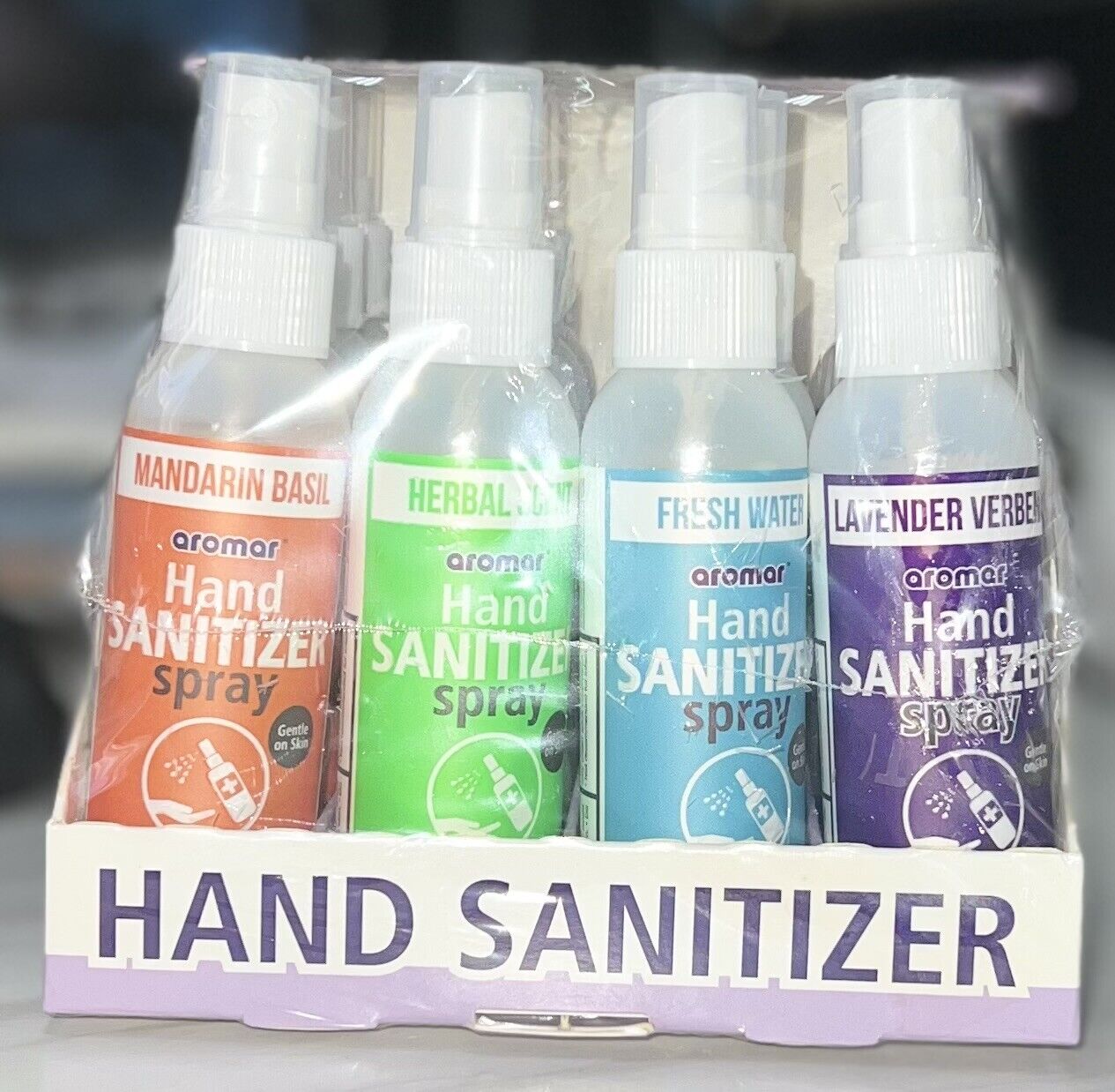 5X/16X Hand Sanitizer Lightly Scented+Essential Oils 2FL OZ Spray 70%-FREE SHIP! - Fresh Stock Dated February 2026