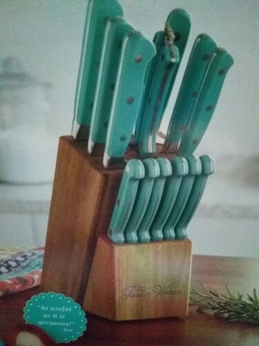 Turquoise Cutlery Set 14-Piece Pioneer Woman Frontier Collection Cutlery Set NEW - Fresh Stock Dated December 2025